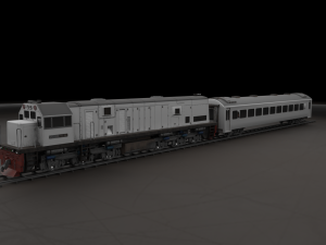 Locomotive CC 201 Low-poly Model 3D