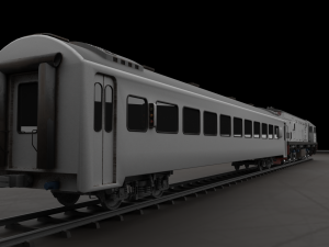 Locomotive CC 201 Low-poly Model 3D