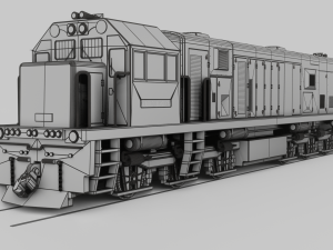 Locomotive CC 201 Low-poly Model 3D