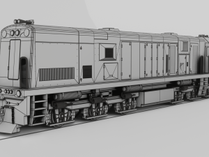 Locomotive CC 201 Low-poly Model 3D