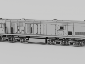 Locomotive CC 201 Low-poly Model 3D