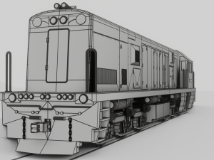 Locomotive CC 201 Low-poly Model 3D