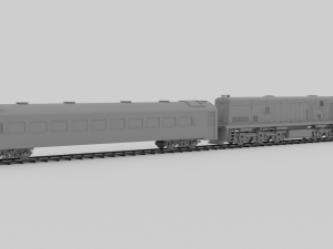 Locomotive CC 201 Low-poly Model 3D