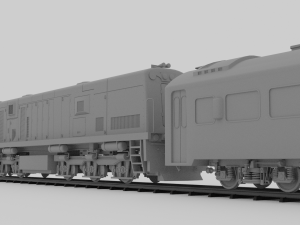 Locomotive CC 201 Low-poly Model 3D