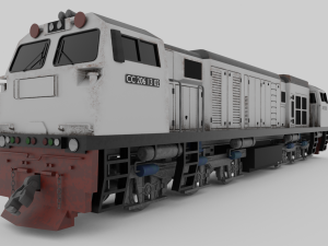 Locomotive CC 206 Low-poly Model 3D