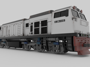 Locomotive CC 206 Low-poly Model 3D