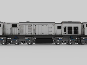 Locomotive CC 206 Low-poly 3D Model