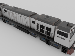 Locomotive CC 206 Low-poly Model 3D