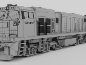 Locomotive CC 206 Low-poly 3D Model