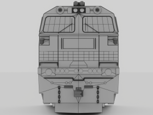 Locomotive CC 206 Low-poly Model 3D