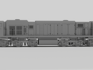 Locomotive CC 206 Low-poly Model 3D