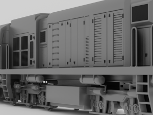 Locomotive CC 206 Low-poly Model 3D
