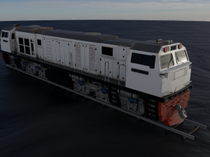 Locomotive CC 206 Low-poly Model 3D