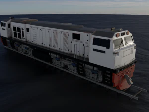 Locomotive CC 206 Low-poly 3D Model