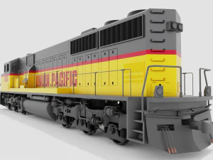 Locomotive SD60M 3D Model
