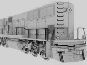 Locomotive SD60M 3D Model