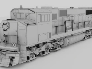 Locomotive SD60M 3D Model