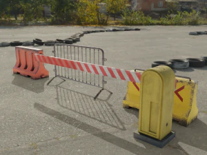 Road Barrier 3D Model