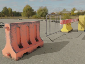 Road Barrier 3D Model