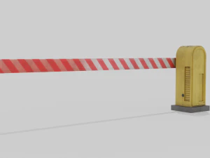 Road Barrier 3D Model