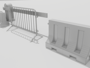 Road Barrier 3D 模型