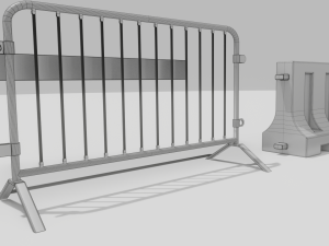 Road Barrier 3D 模型