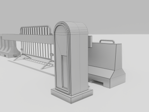 Road Barrier 3D 模型