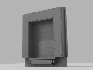Loading dock door 3D Model
