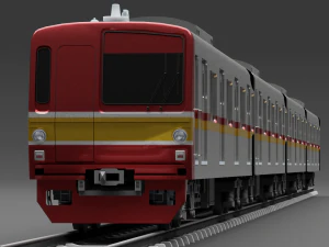 Japan Train Takyo metro subway 6000 Low-poly 3D Model