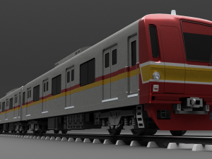Japan Train Takyo metro subway 6000 Low-poly 3D 模型