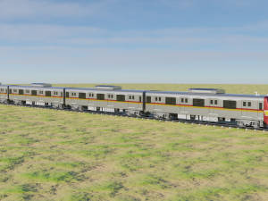 Japan Train Takyo metro subway 6000 Low-poly 3D 模型