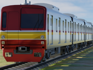 Japan Train Takyo metro subway 6000 Low-poly 3D 模型