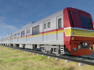 Japan Train Takyo metro subway 6000 Low-poly 3D 模型
