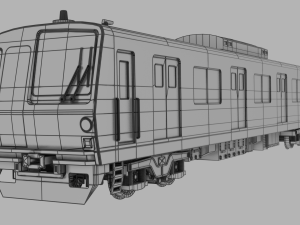 Japan Train Takyo metro subway 6000 Low-poly 3D 模型