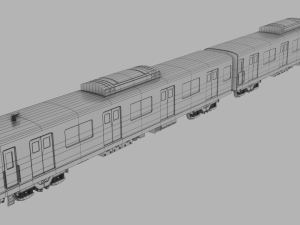 Japan Train Takyo metro subway 6000 Low-poly 3D 模型