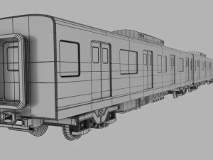 Japan Train Takyo metro subway 6000 Low-poly 3D Model