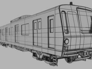 Japan Train Takyo metro subway 6000 Low-poly Modelo 3D
