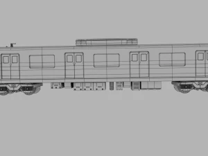 Japan Train Takyo metro subway 6000 Low-poly 3D Model