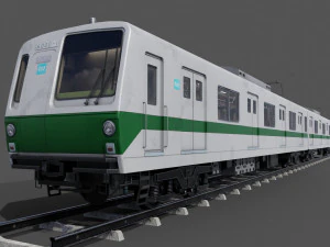 Japan Train Takyo metro subway 6000 Low-poly 3D Model