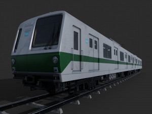 Japan Train Takyo metro subway 6000 Low-poly Modelo 3D