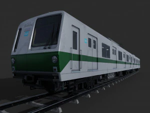 Japan Train Takyo metro subway 6000 Low-poly 3D Model