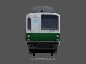 Japan Train Takyo metro subway 6000 Low-poly 3D Model
