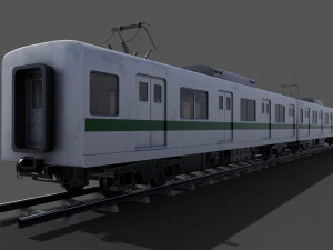 Japan Train Takyo metro subway 6000 Low-poly 3D Model