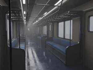Japan Train Takyo metro subway 6000 Low-poly 3D Model