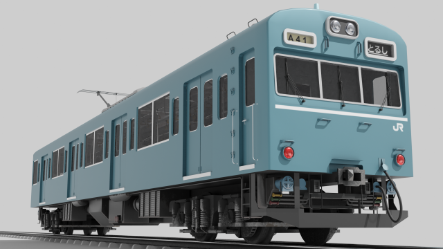 Japan Train subway Jr series 3Dモデル .c4d .max .obj .3ds .fbx .stl .blend 
