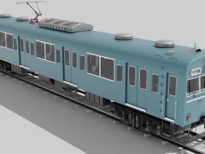 Japan Train subway Jr series 3D Model