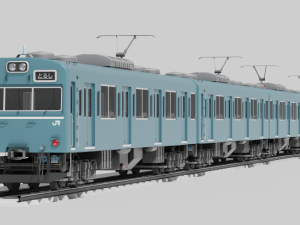 Japan Train subway Jr series 3Dモデル