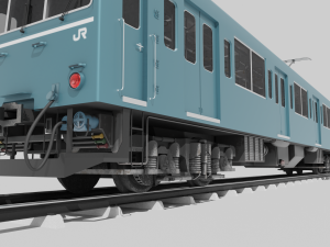 Japan Train subway Jr series 3Dモデル