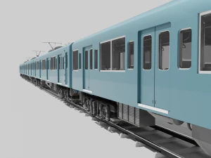 Japan Train subway Jr series 3D Model