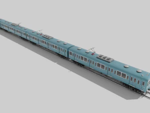 Japan Train subway Jr series 3D Model